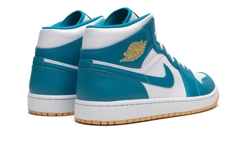 Teal Air Jordan 1 Mid 'Aquatone' Reps 