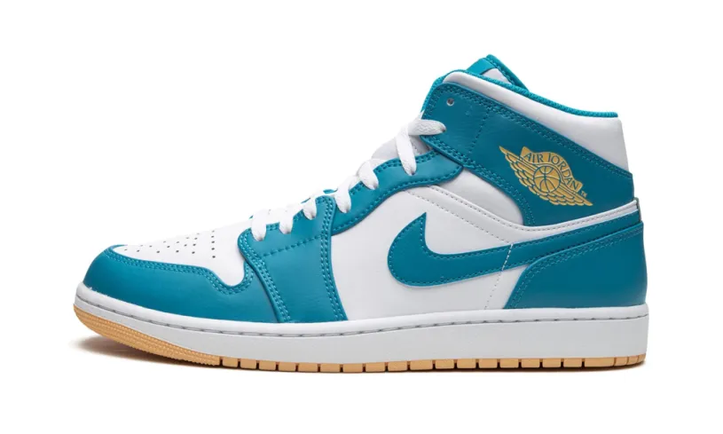 Teal Air Jordan 1 Mid 'Aquatone' Reps 