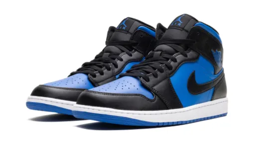 Air Jordan 1 Mid 'Black Varsity Royal' Reps