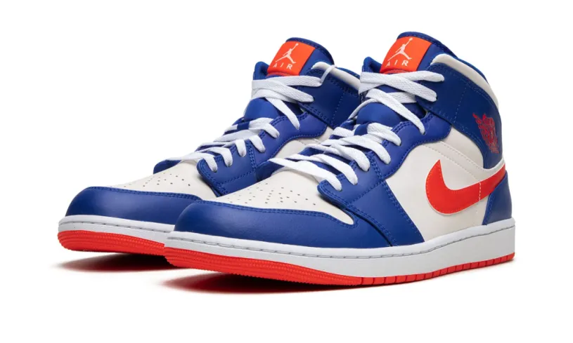 Air Jordan 1 Blue And White Mid 'Knicks' Reps 