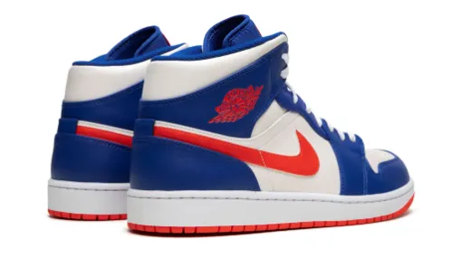 Air Jordan 1 Blue And White Mid 'Knicks' Reps 