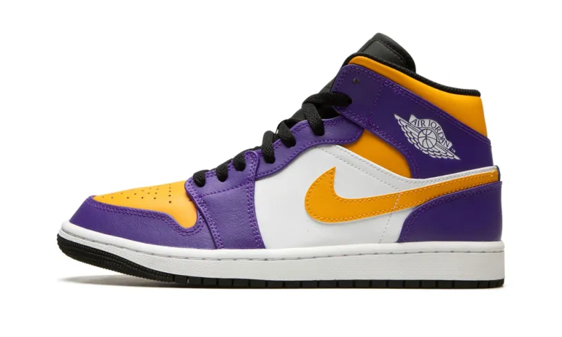 Air Jordan 1 Alpha Mid 'Lakers Purple' Reps 