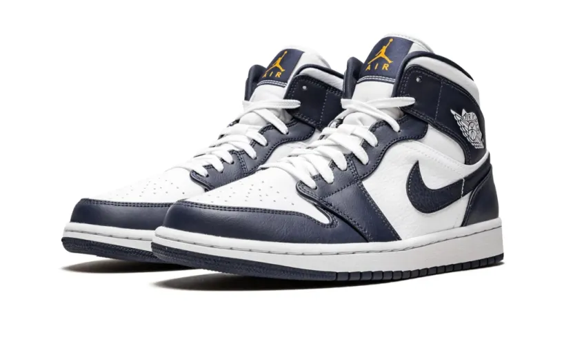 Air Jordan 1 Golf Shoes Mid 'Obsidian White' Reps 