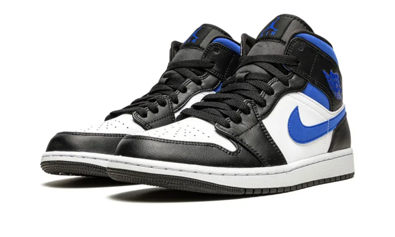 Air Jordan 1 Mid Men's Shoes Mid 'Racer Blue' Reps 
