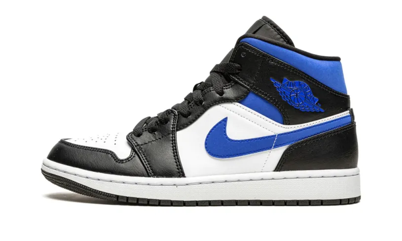 Air Jordan 1 Mid Men's Shoes Mid 'Racer Blue' Reps 
