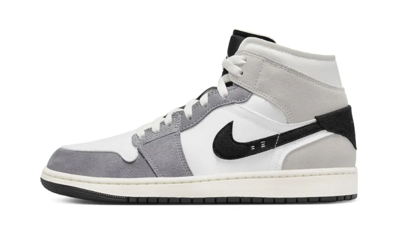 Air Jordan 1 Low Shadow Mid SE Craft 'Cement Grey' Reps 