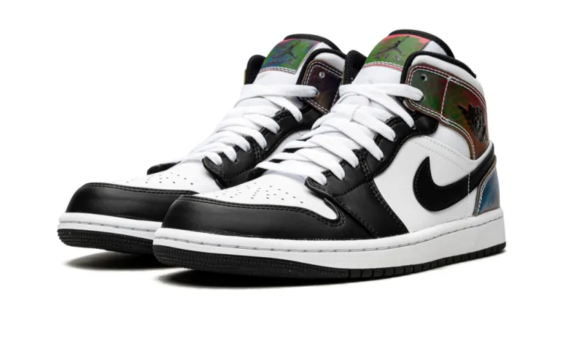 Air Jordan 1 Mid White White Mid SE 'Heat Reactive' Reps 