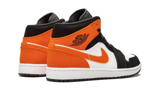 Air Jordan 1 Red White Black Mid 'Shattered Backboard' Reps 