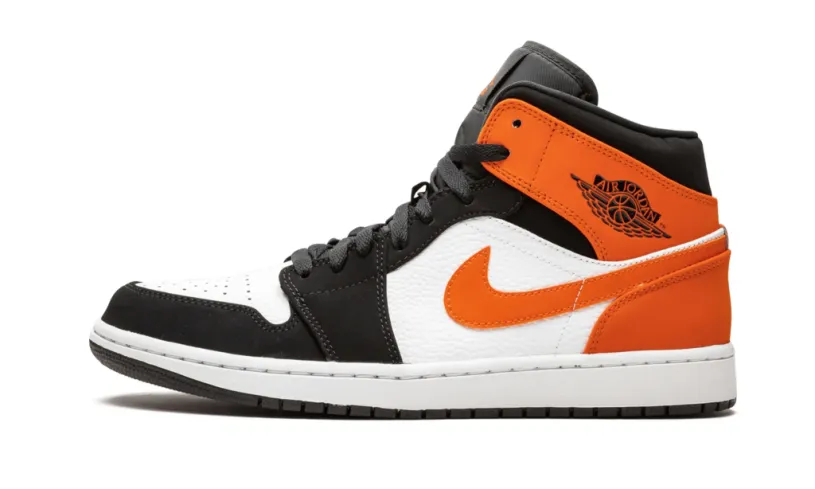 Air Jordan 1 Red White Black Mid 'Shattered Backboard' Reps 