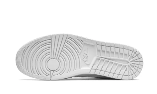 Air Jordan 1 Gold Mid 'Triple White' Reps 