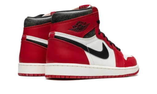 Air Jordan 1 Black Toe Sneakers - White -Unisex Retro High OG 'Chicago Lost & Found' Reps