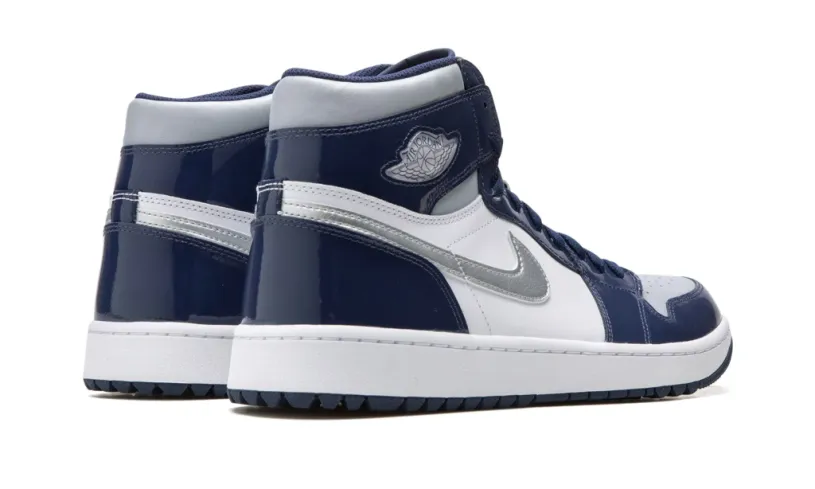 Air Jordan 1 Black Gold Retro High OG Golf 'Midnight Navy' Reps 