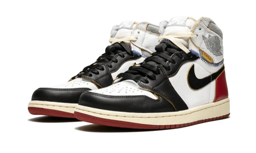 Air Jordan Retro 1 Mid Casual Shoes Retro High OG NRG 'Union LA - Black Toe' Reps 