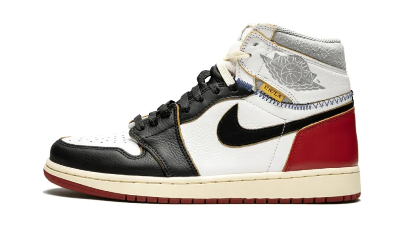 Air Jordan Retro 1 Mid Casual Shoes Retro High OG NRG 'Union LA - Black Toe' Reps 