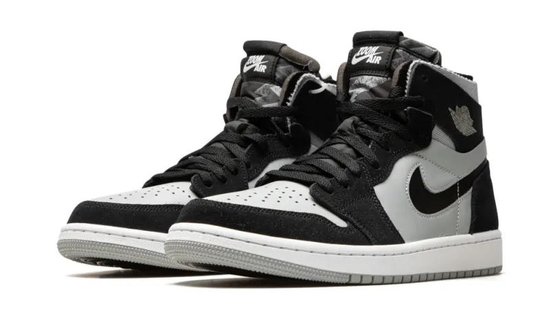 Air Jordan 1 Low Silver Zoom CMFT 'Black Light Smoke Grey' Reps 