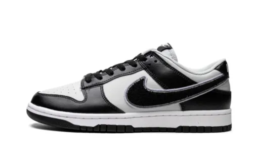 Dunk Low 'Chenille Swoosh - Black Grey Fog' Reps