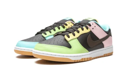Dunk Low SE Free 99 'Black Yellow Blue' Reps