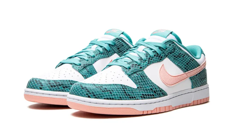Dunk Low 'Washed Teal Snakeskin' Reps 