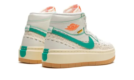 WMNS Black And Grey Air Jordan 1 Elevate High SP 'Union x Bephie's Beauty Supply Woven' Reps 