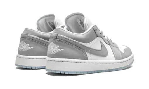 WMNS Off White X Air Jordan 1 Low 'White Wolf Grey' Reps 