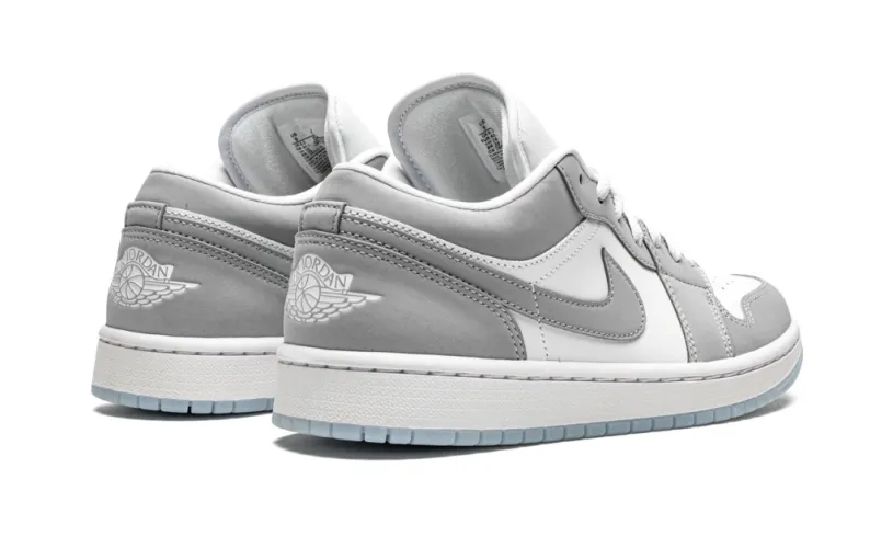 WMNS Off White X Air Jordan 1 Low 'White Wolf Grey' Reps 