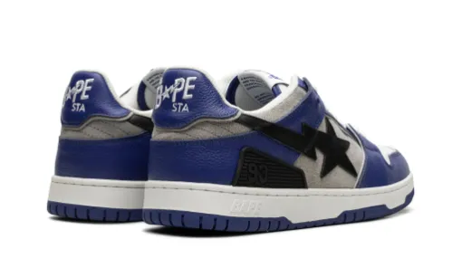 A Bathing Ape Bape SK8 Sta 'Grey Blue' Reps 