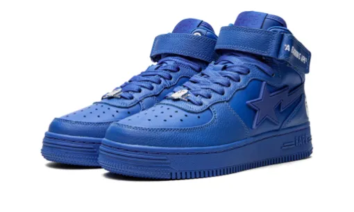 A Bathing Ape Bape Sta Mid 'Blue' Reps