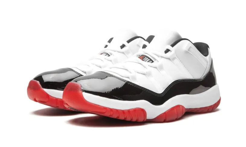 Air Jordan 11 Retro Red And Black Retro Low 'Concord-Bred' Reps 
