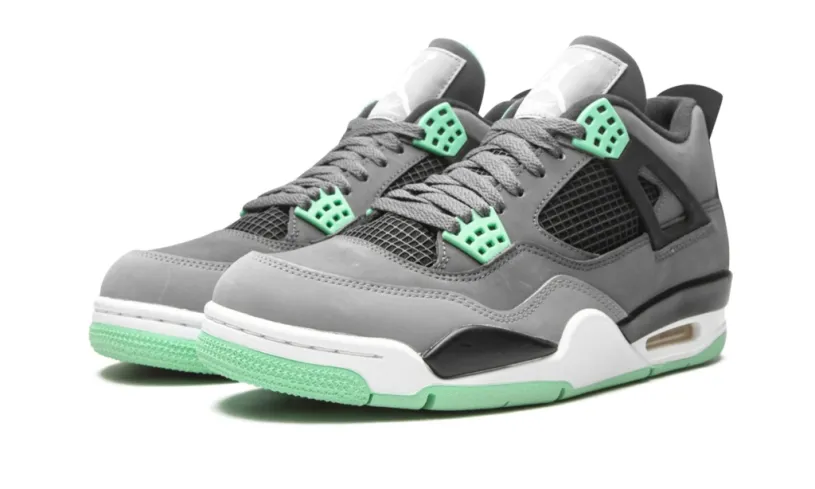 Air Jordan 4 Retro Size 9 Retro 'Green Glow' Reps 