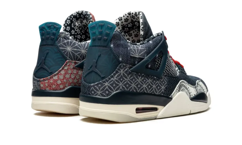 Air Jordan 4 'Frozen Moments' Aq9129-001 Retro SE 'Sashiko' Reps 