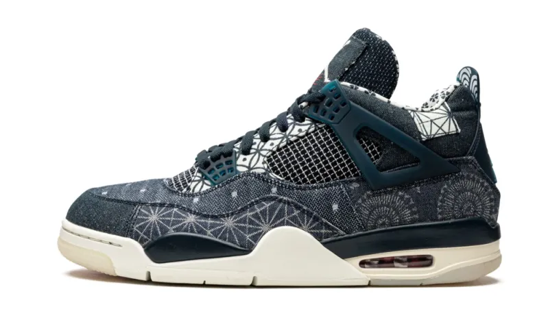 Air Jordan 4 'Frozen Moments' Aq9129-001 Retro SE 'Sashiko' Reps 