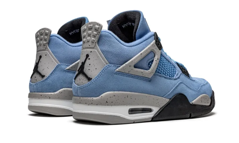 Mens Air Jordan 4 Retro Purple Retro 'University Blue' Reps 