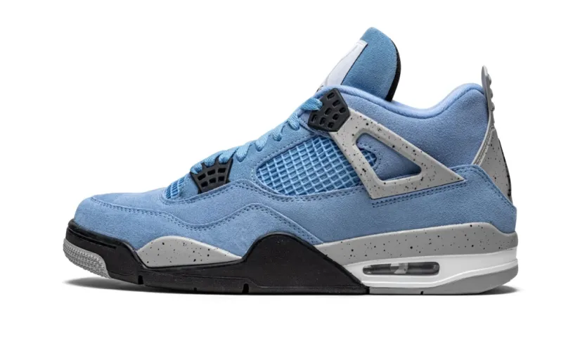 Mens Air Jordan 4 Retro Purple Retro 'University Blue' Reps 