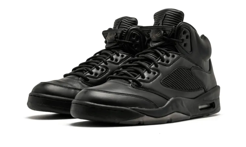 Jordan Air Retro 5 Oreo Retro Premium 'Triple Black' Reps 
