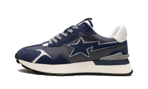 Bape Sta EXPRESS Leather Low 'Blue' Reps
