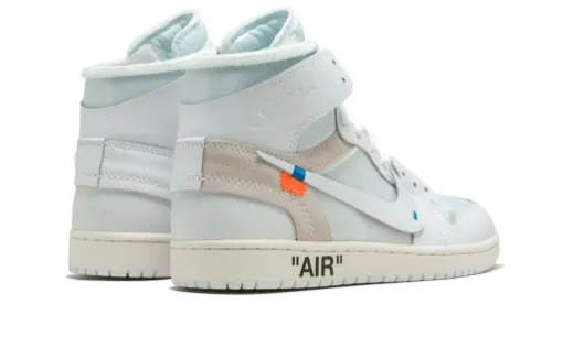 Off-White x Air Jordan 1 Grey And White Retro High OG 'White' Reps 