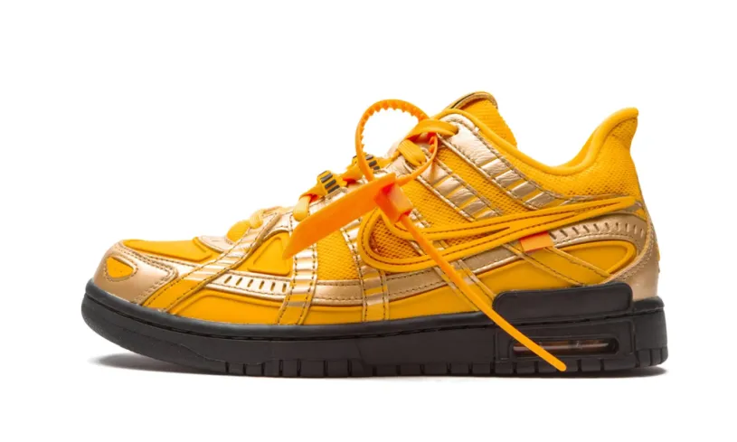 Off-White x Air Rubber Dunk 'University Gold' Reps 