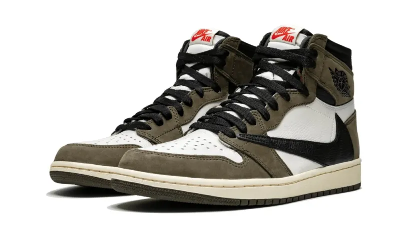 Travis Scott x Men's Air Jordan 1 Retro Low Og Retro High OG 'Mocha' Reps 