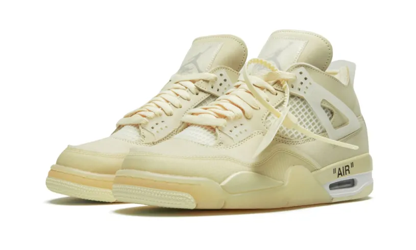 WMNS Off-White x Georgetown Air Jordan 4 SP 'Sail' Reps 
