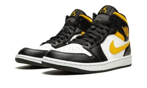 Air Jordan 1 Mid 'Black University Gold' Reps