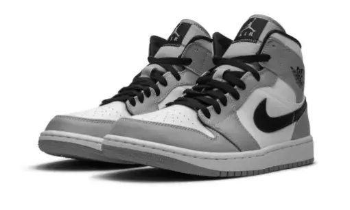 Air Jordan 1 Mid 'Light Smoke Grey' Reps 5AA35