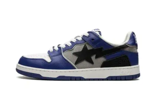 A Bathing Ape Bape SK8 Sta 'Grey Blue' Reps 6606B126
