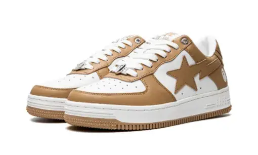 A Bathing Ape Bape Sta 'Beige White' Reps 6256654