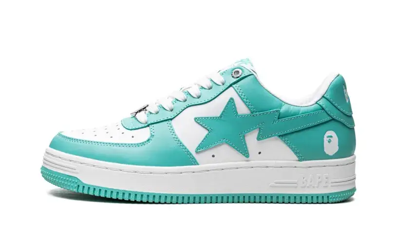 A Bathing Ape Bape Sta Leather 'Green' Reps 