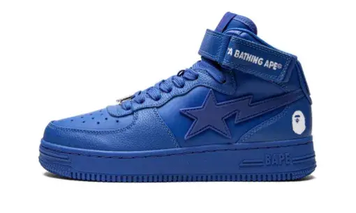 A Bathing Ape Bape Sta Mid 'Blue' Reps D9AD7404