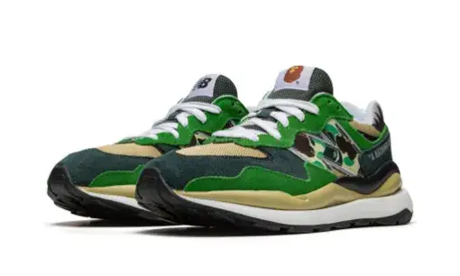 A Bathing Ape x New Balance 57/40 'Green' Reps 187F2