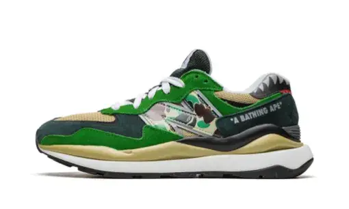 A Bathing Ape x New Balance 57/40 'Green' Reps 187F2