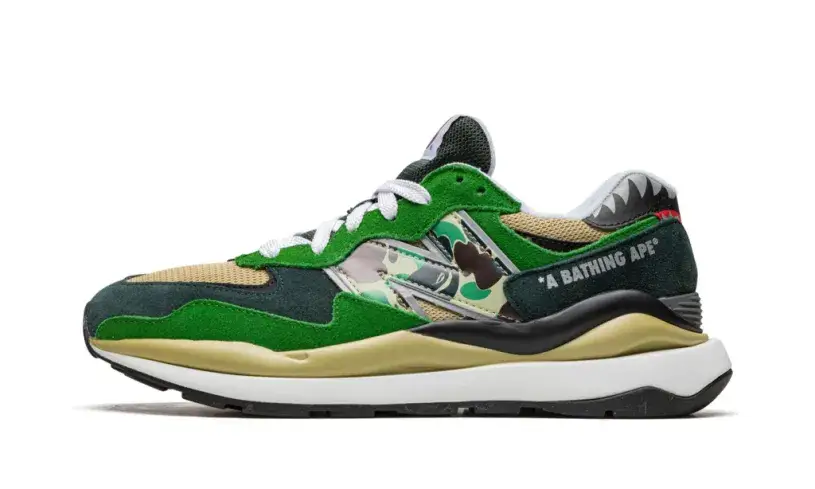A Bathing Ape x New Balance 57 40 'Green' Reps 
