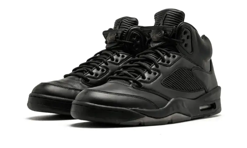 Air Jordan 5 Retro Premium 'Triple Black' Reps 