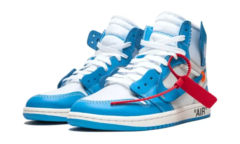 Off-White x Air Jordan 1 Retro High OG 'UNC' Reps 